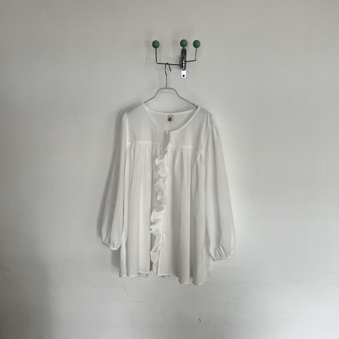 ALOHA-OT東大門代購女士新款職業人氣真品25春夏襯衫蕾絲衫ALOHA-OT襯衫/蕾絲衫