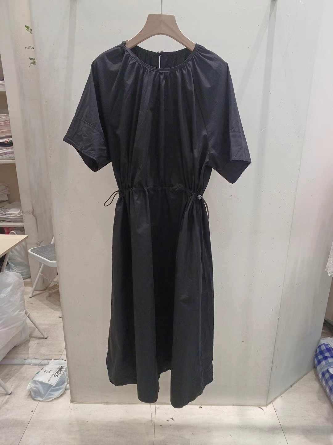JAMES 제임스東大門實拍女士新品人氣休閑推薦連衣裙腰帶寬松JAMES連衣裙