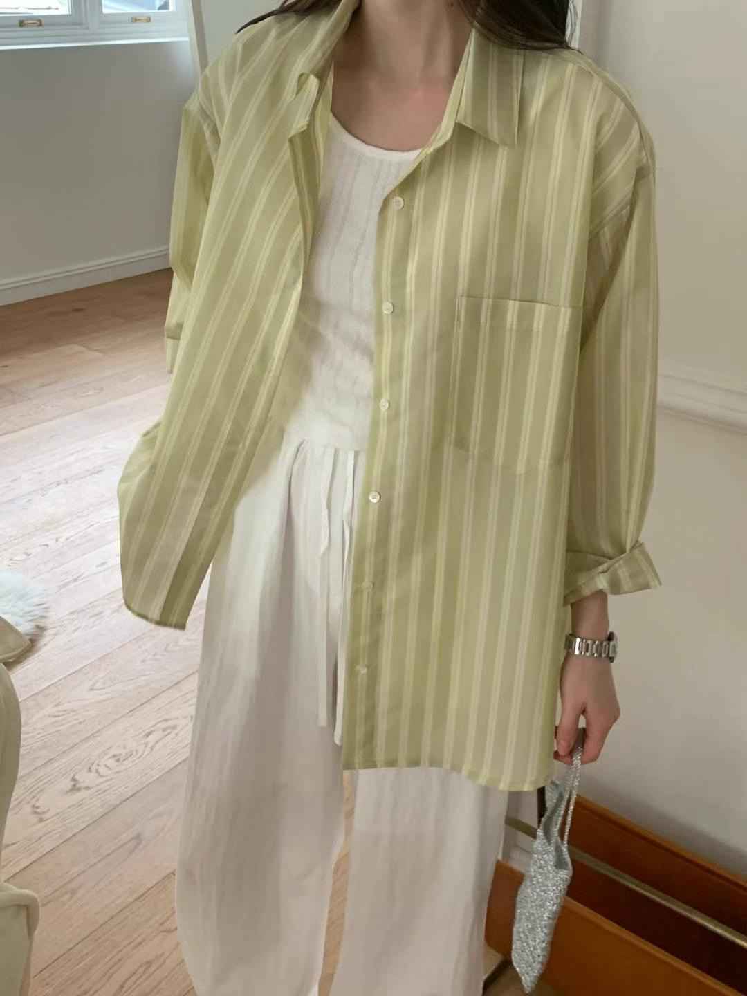 COME HERE韓國直郵女裝新款人氣時尚推薦休閑職業襯衫蕾絲衫COME HERE襯衫/蕾絲衫