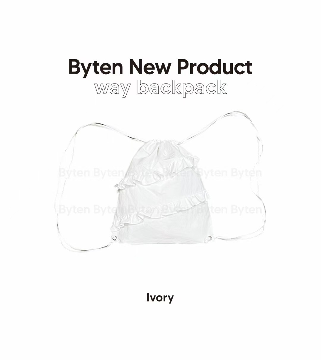 BYTEN東大門實拍女裝新品推薦職業休閑熱賣真品時尚雙肩背包BYTEN雙肩背包