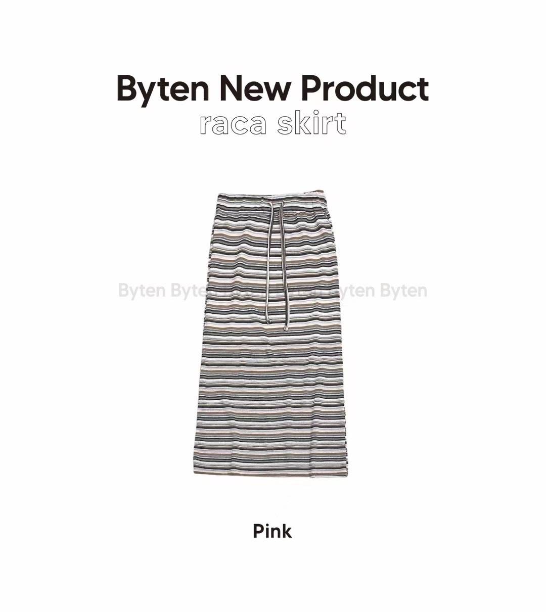 BYTEN東大門代購女士新品人氣推薦職業熱賣25春夏時尚休閑長裙BYTEN長裙