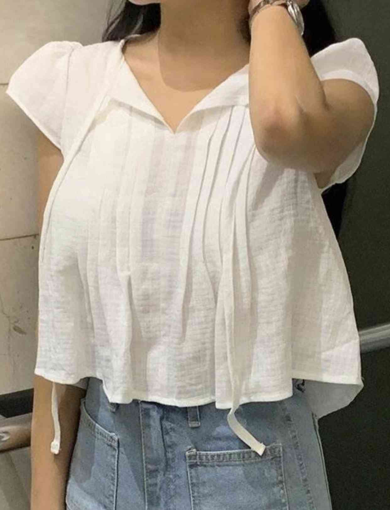 EDD東大門直郵女裝新款人氣職業休閑真品25春夏熱賣襯衫蕾絲衫EDD襯衫/蕾絲衫