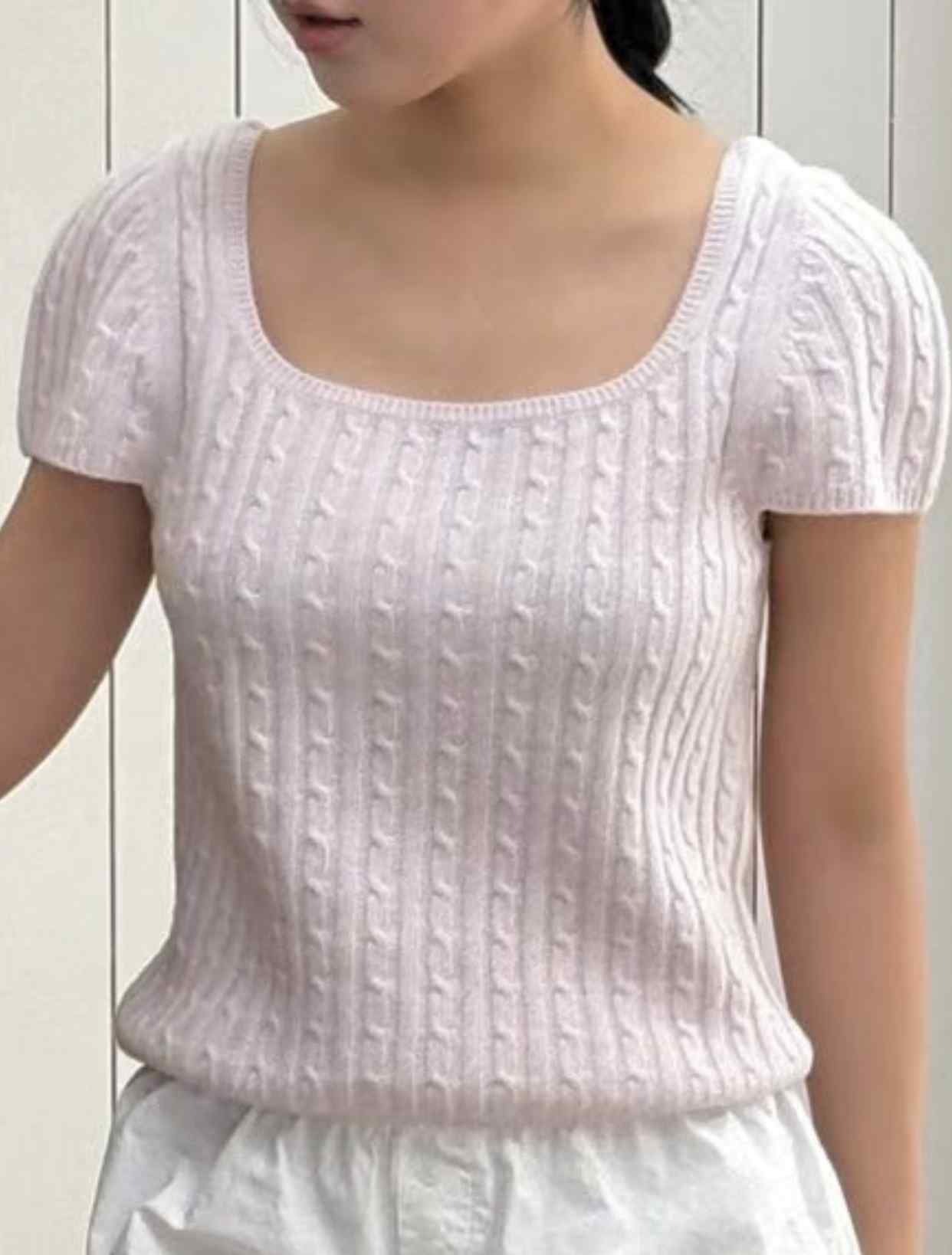 FIKA韓國代購女士新款人氣休閑職業25春夏時尚熱賣真品針織衫TAHITI/LONER針織衫