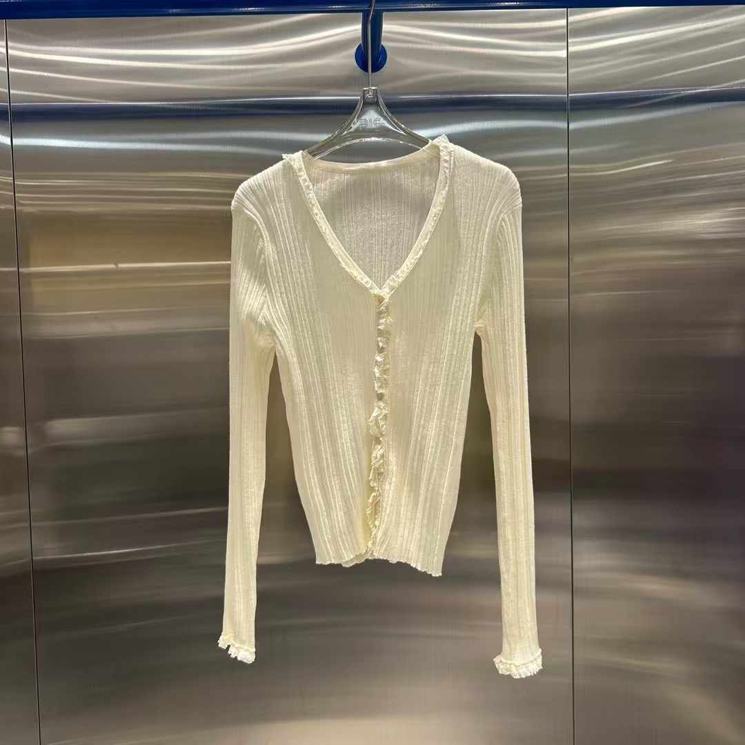 PIC韓國直郵㊣東大門實拍女裝新品人氣25春夏針織衫蕾絲開衫PIC針織衫