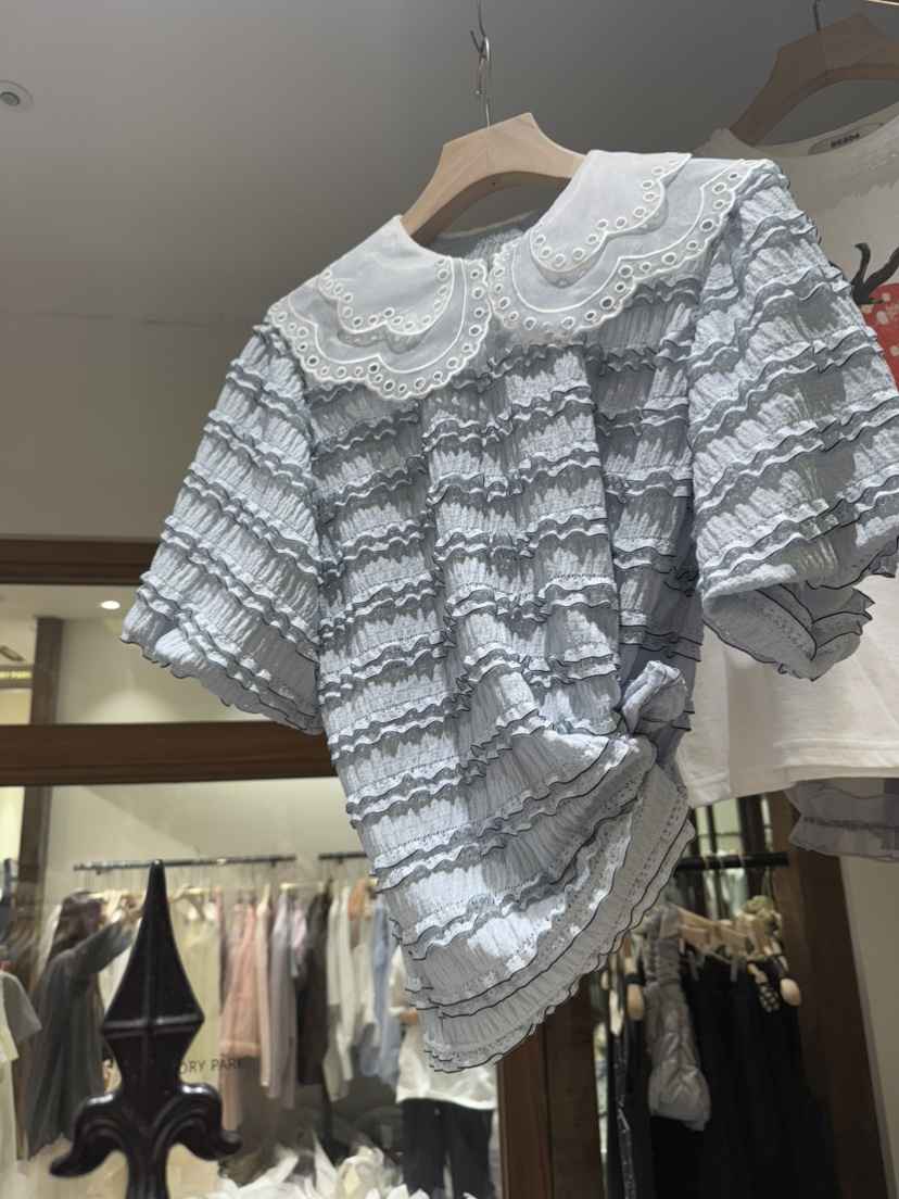 BE&amp;BE韓國㊣直郵東大門代購女裝新品推薦時尚襯衫蕾絲衫BE&be襯衫/蕾絲衫