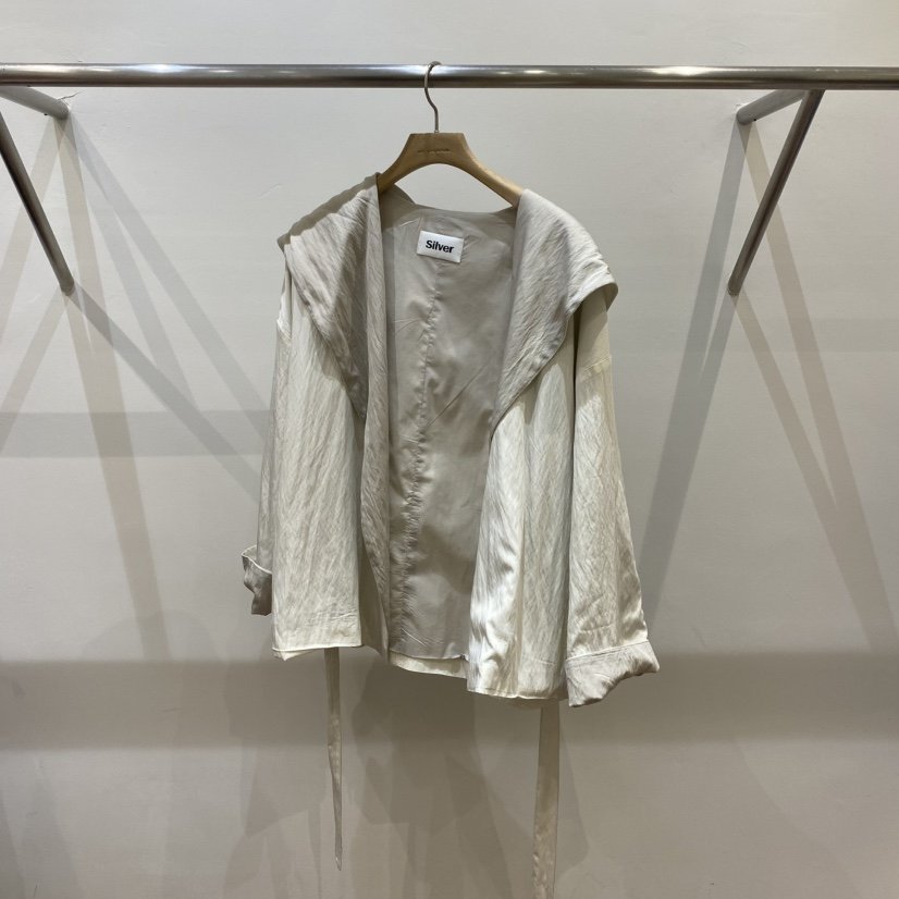 SILVER直郵韓國代購㊣女裝新品休閑熱賣推薦時尚夾克含腰帶SILVER夾克