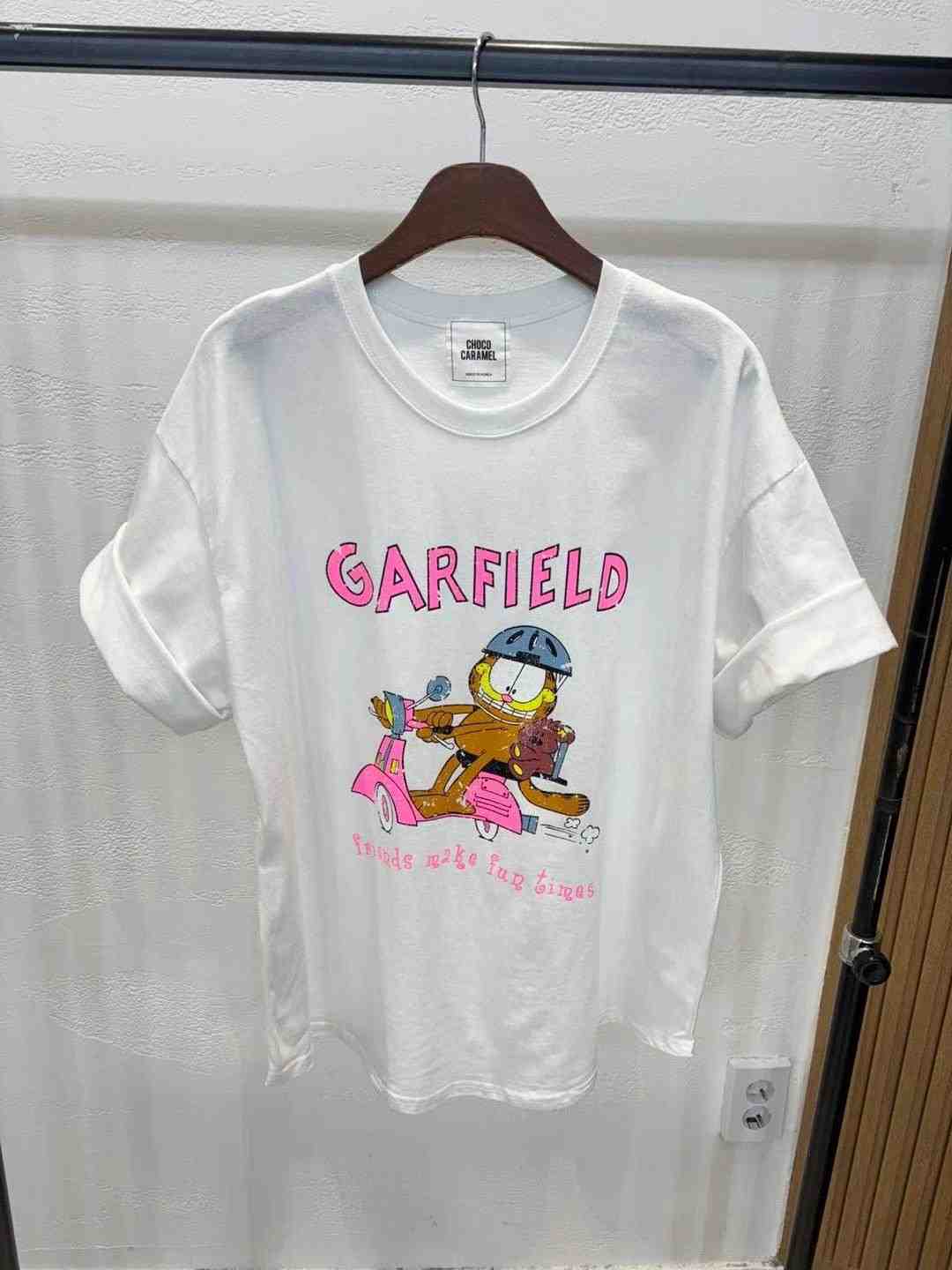 CHOCO CARAMEL直郵韓國代購㊣女裝新品熱賣時尚25春夏推薦T恤CHOCO CARAMELT恤