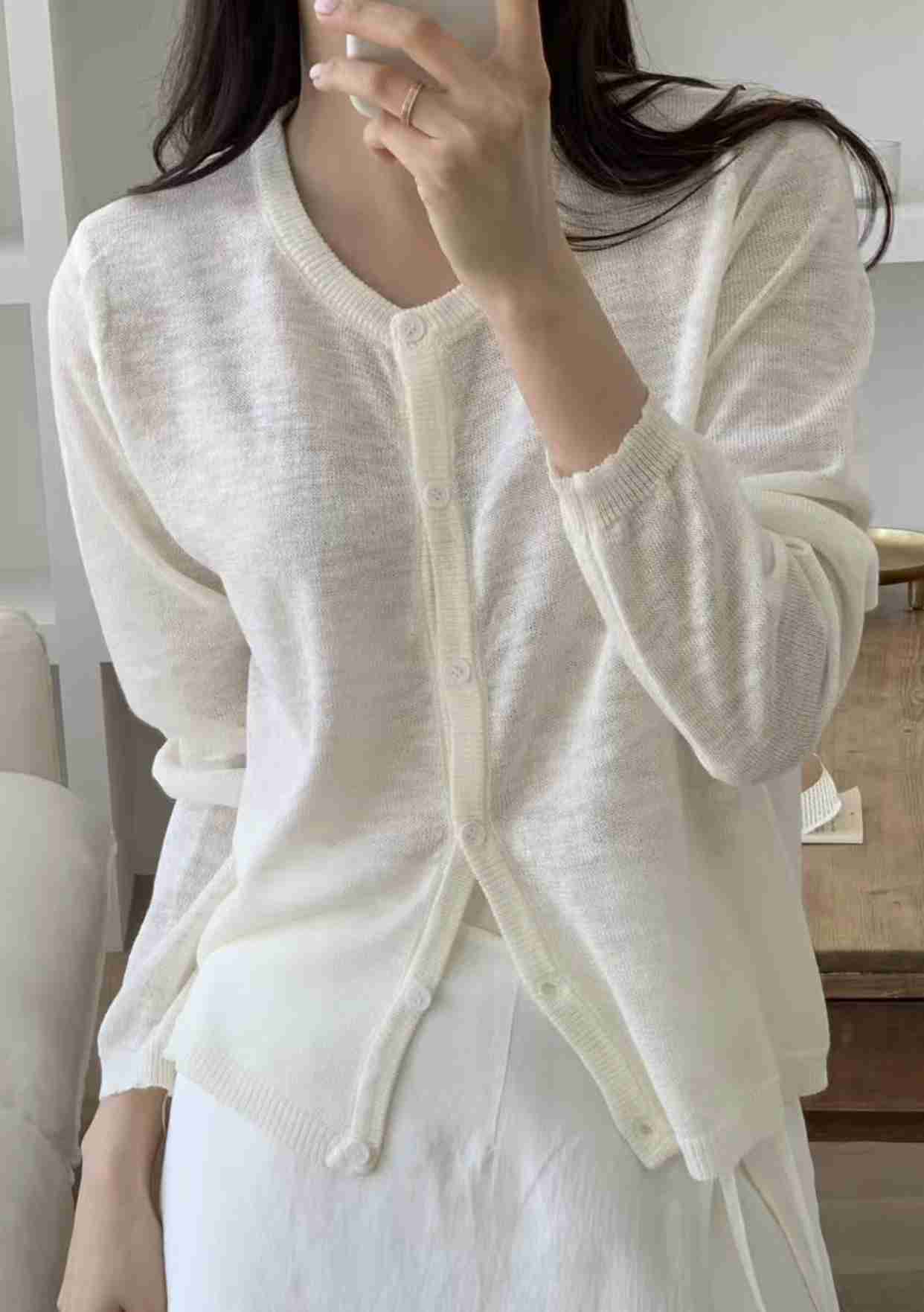 BENEFIT韓國㊣直郵東大門代購女裝新品時尚熱賣25春夏針織衫亞麻BENEFIT針織衫