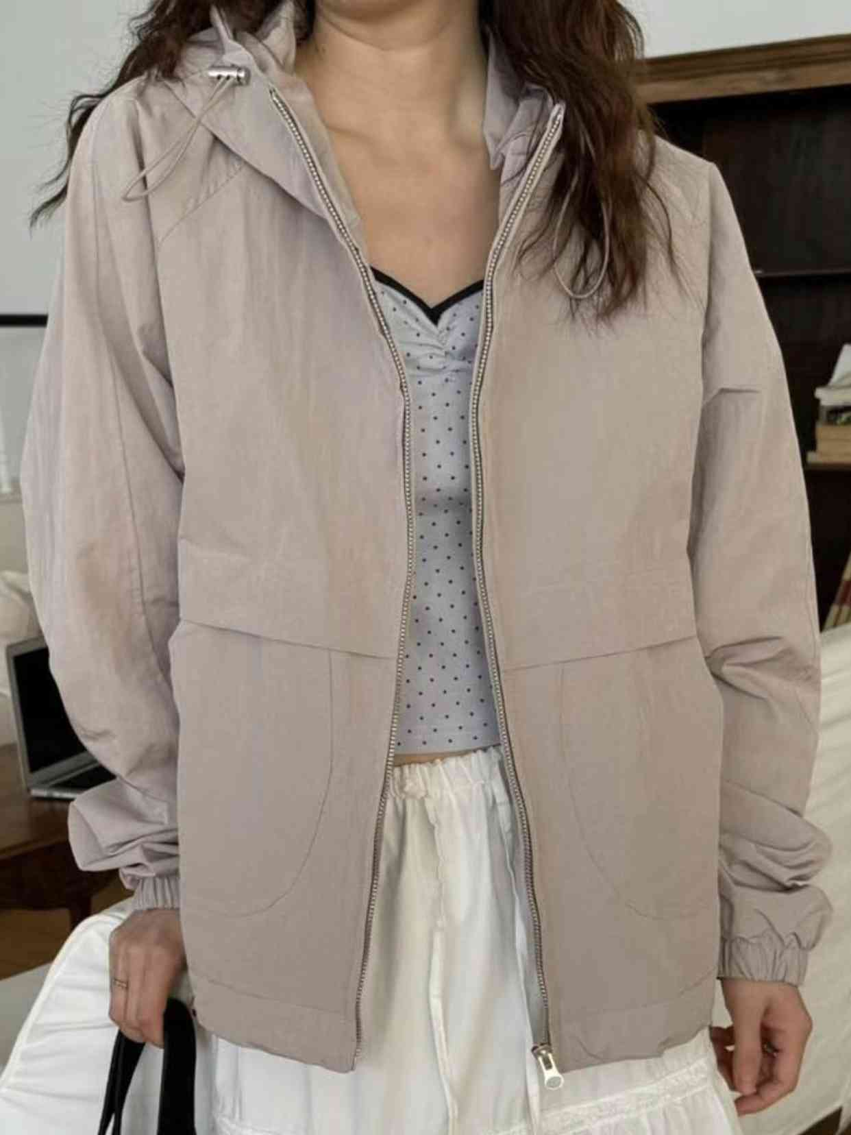 OURSTUDIO韓國直郵㊣女裝新品熱賣25春夏休閑人氣夾克連帽衫OURSTUDIO夾克