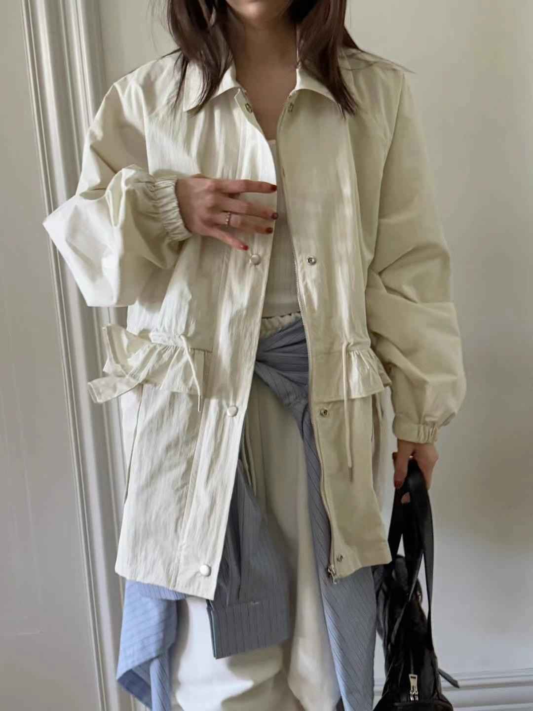 OURSTUDIO韓國㊣直郵東大門代購女裝新品25春夏推薦時尚夾克OURSTUDIO夾克