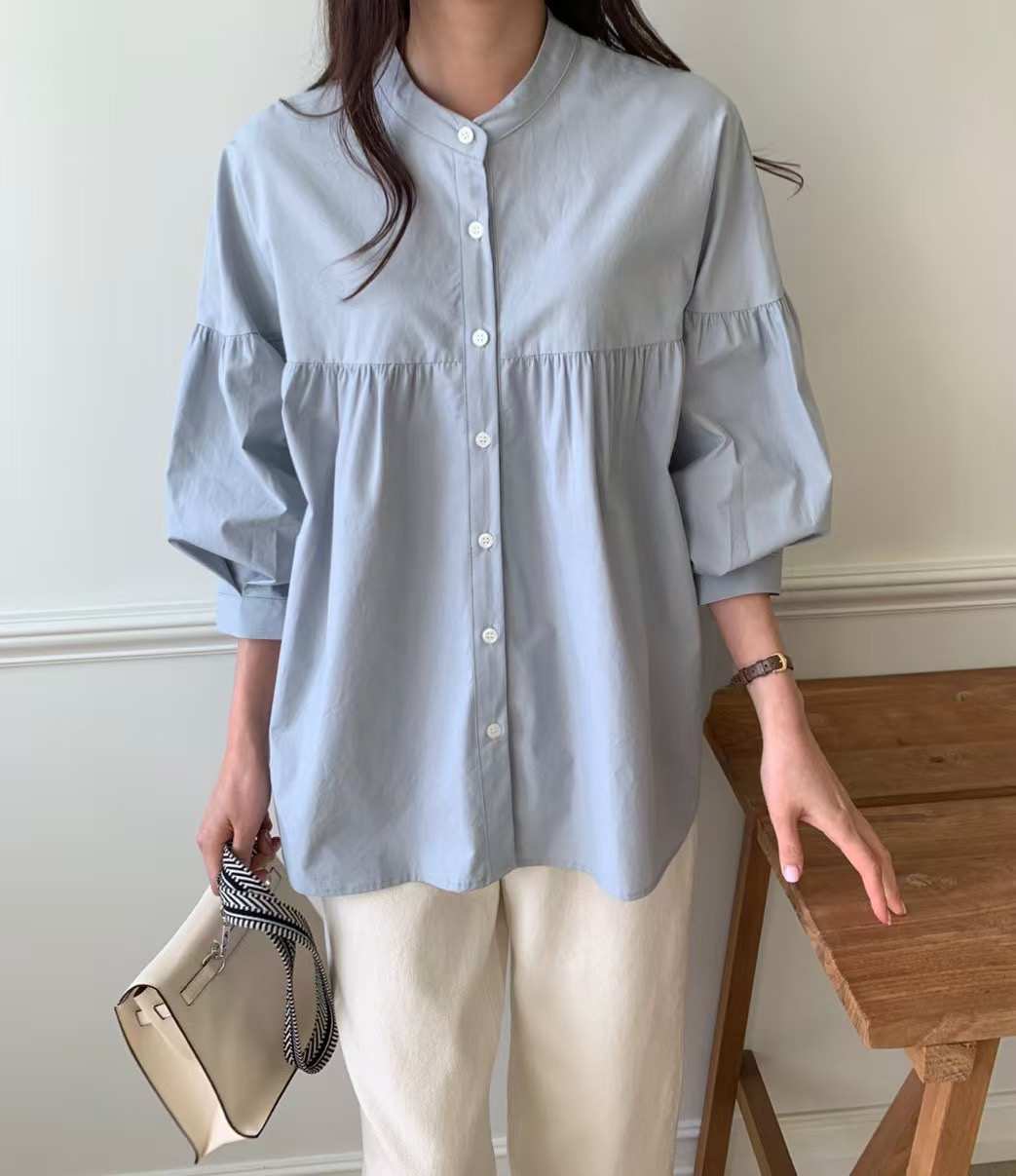 LUCKY ROOM韓國㊣直郵東大門代購女裝新品25春夏襯衫蕾絲衫LUCKY ROOM襯衫/蕾絲衫