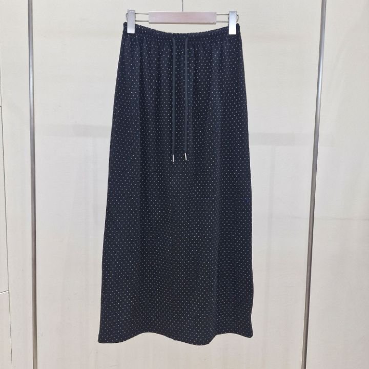 IF U-이퓨-T韓國直郵㊣女裝新款25春夏休閑時尚長裙圓點裙IF U長裙