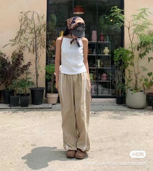 UNA/THE MAY直郵韓國代購㊣女裝新款熱賣休閑25春夏休閑褲THEMAY/UNA休閑褲