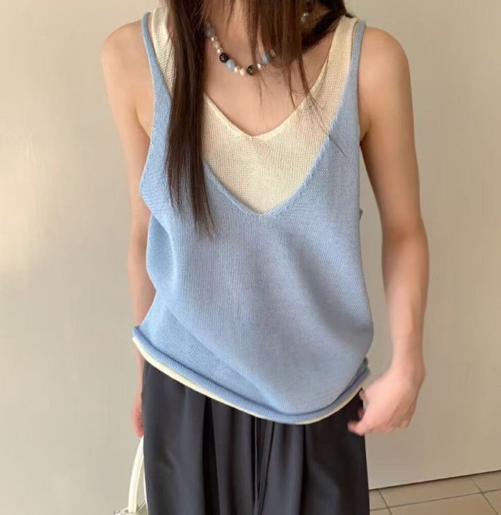 FEMME韓國㊣直郵東大門代購女裝新品時尚休閑人氣25春夏針織衫FEMME針織衫