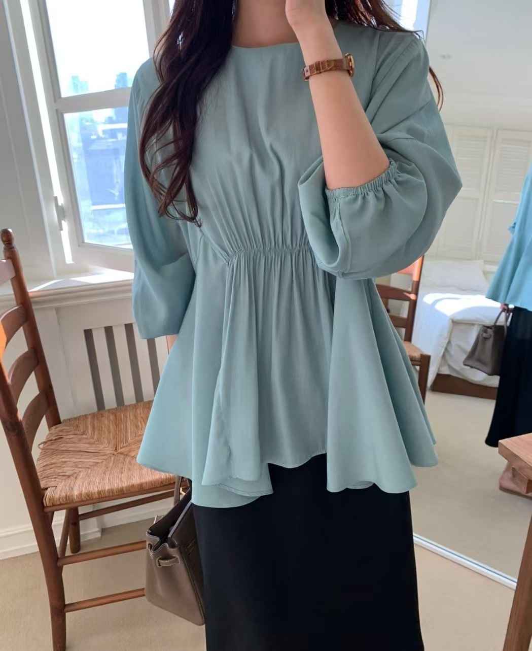 LUCKY ROOM韓國直郵㊣東大門實拍女裝新品熱賣時尚襯衫蕾絲衫LUCKY ROOM襯衫/蕾絲衫