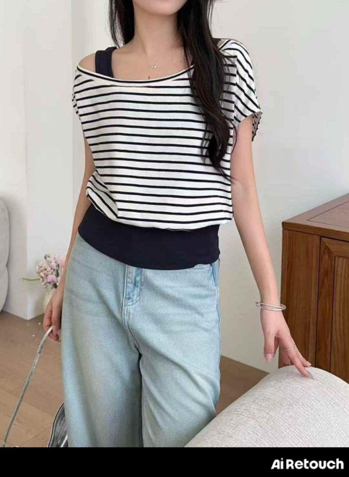 BOBBIE DOLL直郵韓國代購㊣女裝新品人氣時尚休閑熱賣推薦T恤BOBBIE DOLLT恤