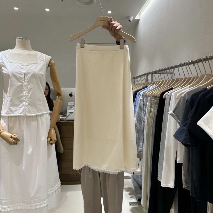 A WANT韓國直郵㊣女裝新品25春夏休閑時尚人氣推薦熱賣長裙A WANT長裙