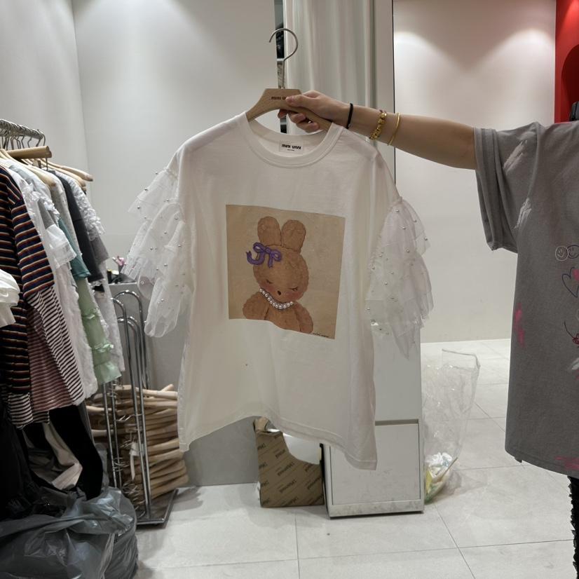 MINI UNNI韓國直郵㊣東大門實拍女裝新款休閑熱賣25春夏T恤MINI UNNIT恤