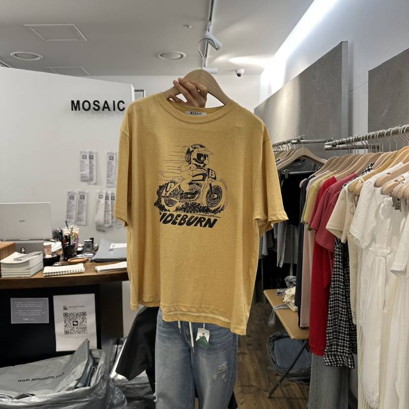 MOSAIC直郵韓國代購㊣女裝新品休閑推薦人氣時尚熱賣25春夏T恤MOSAICT恤