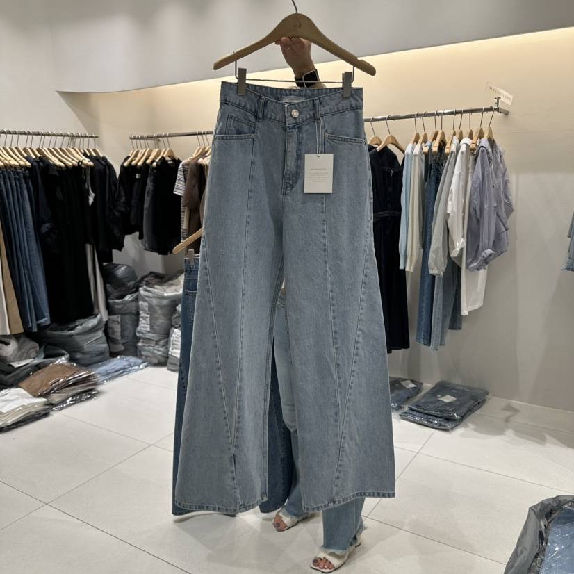 BLUEI-D韓國直郵㊣女裝新品人氣熱賣推薦休閑時尚25春夏牛仔褲Blue i-d牛仔褲