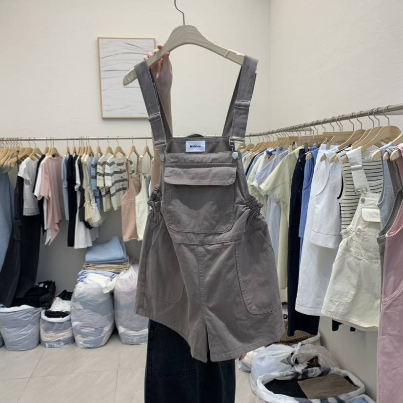MILK TEA韓國㊣直郵東大門代購女裝新品休閑推薦時尚背帶褲RE:FRESH背帶褲