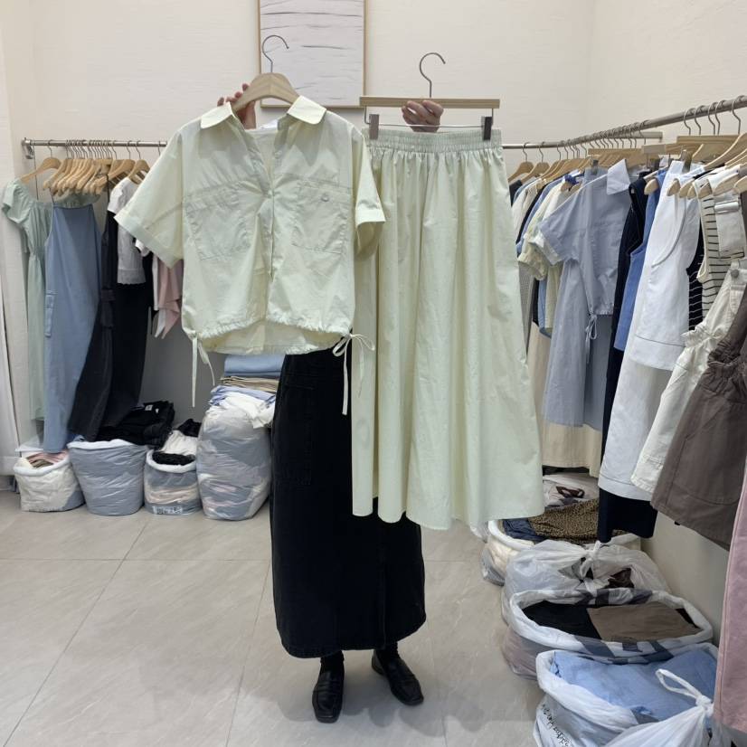 MILK TEA直郵韓國代購㊣女裝新款推薦熱賣時尚休閑25春夏套裝RE:FRESH套裝