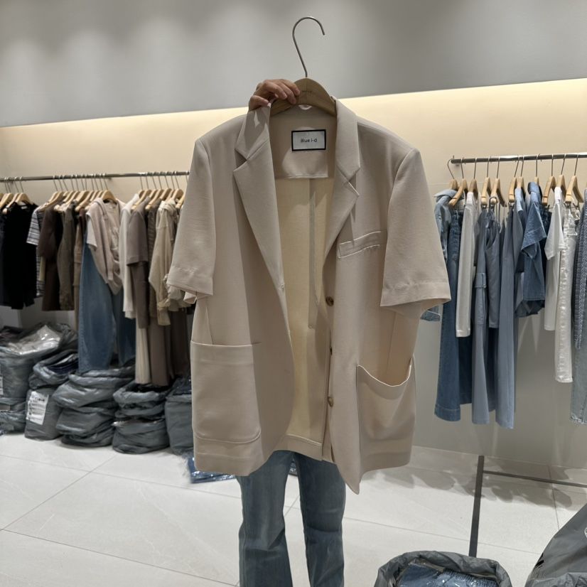 BLUEI-D韓國直郵㊣女裝新品熱賣時尚人氣休閑25春夏推薦夾克Blue i-d夾克
