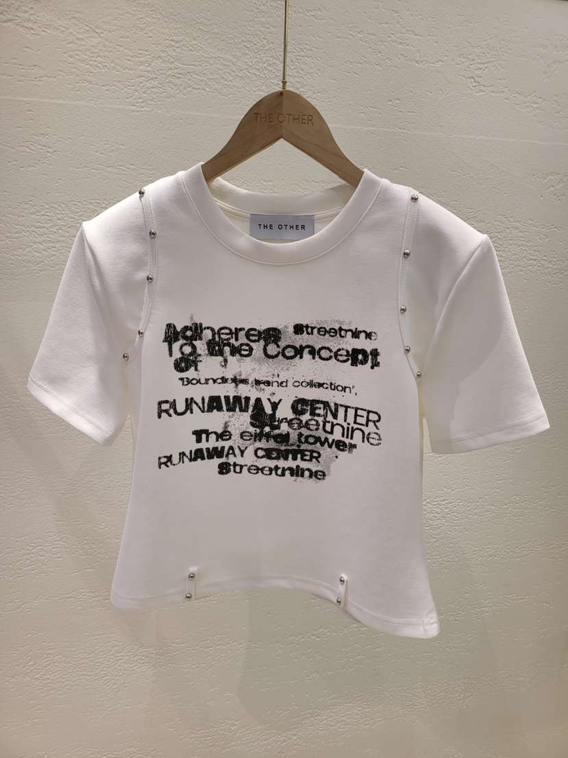 THE OTHER韓國直郵㊣東大門實拍女裝新品推薦熱賣25春夏T恤THE OTHERT恤