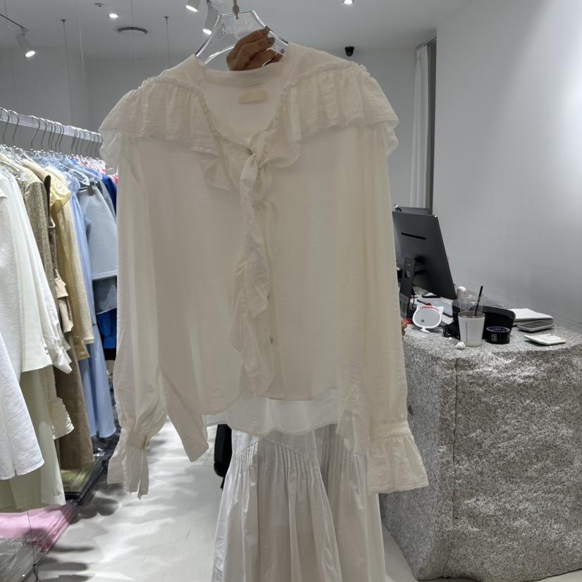 NEROLI 36韓國直郵㊣女裝新款休閑時尚熱賣襯衫蕾絲衫刺繡NEROLI 36襯衫/蕾絲衫