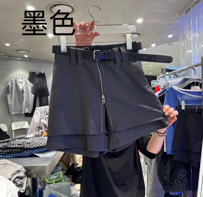 HERTZ-P韓國直郵㊣東大門實拍女裝新品人氣時尚推薦裙褲拉鏈HERTZ-P裙褲