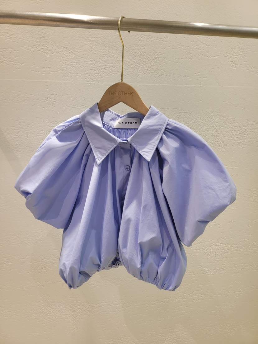 THE OTHER韓國㊣直郵東大門代購女裝新品25春夏襯衫蕾絲衫褶皺THE OTHER襯衫/蕾絲衫