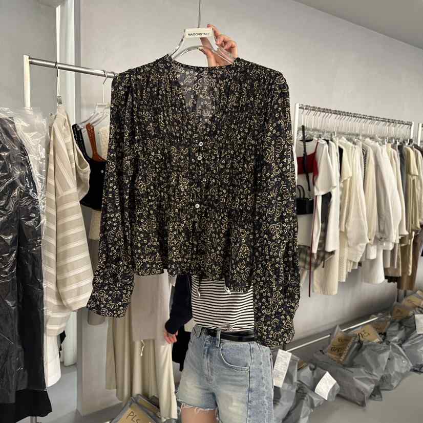 DOUBLE STANDARD/LE SMOKING/MAISONSTAFF直郵韓國代購㊣女裝新品25春夏襯衫蕾絲衫MAISONSTAFF/DOUBLE STANDARD襯衫/蕾絲衫