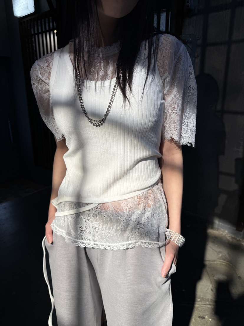 FRANC—L韓國代購女裝新品熱賣推薦職業時尚襯衫蕾絲衫蕾絲FRANC襯衫/蕾絲衫