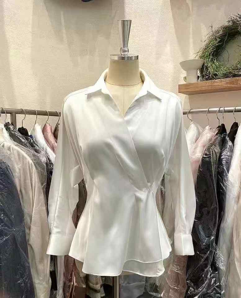THE BARBARA韓國直郵女裝新款熱賣真品休閑人氣襯衫蕾絲衫THE BARBARA襯衫/蕾絲衫