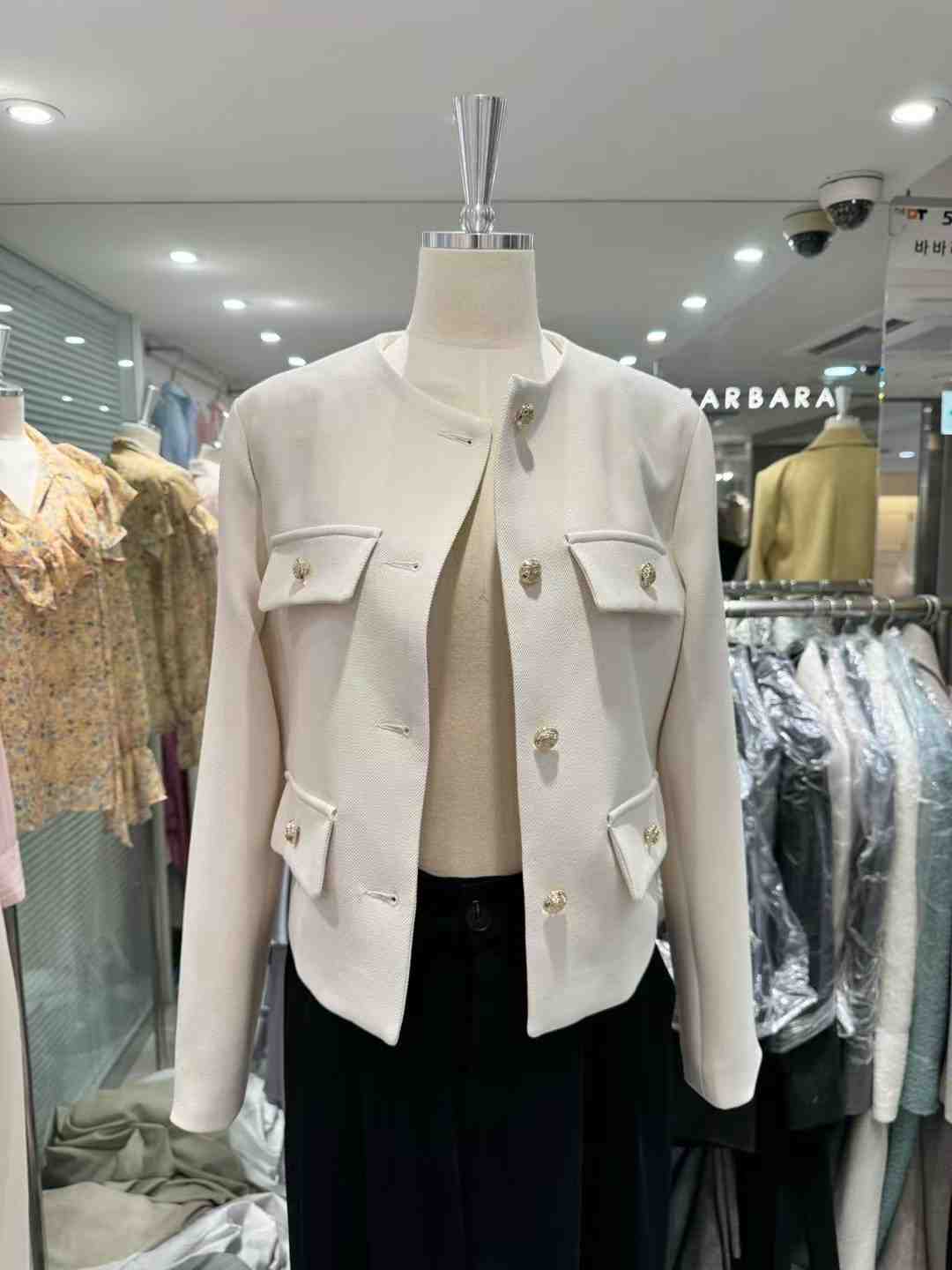 THE BARBARA東大門代購女士新款真品人氣25春夏職業夾克短款THE BARBARA夾克