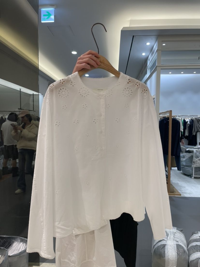 OHAO東大門代購女士新品熱賣25春夏人氣推薦真品襯衫蕾絲衫OHAO/HA MONG襯衫/蕾絲衫