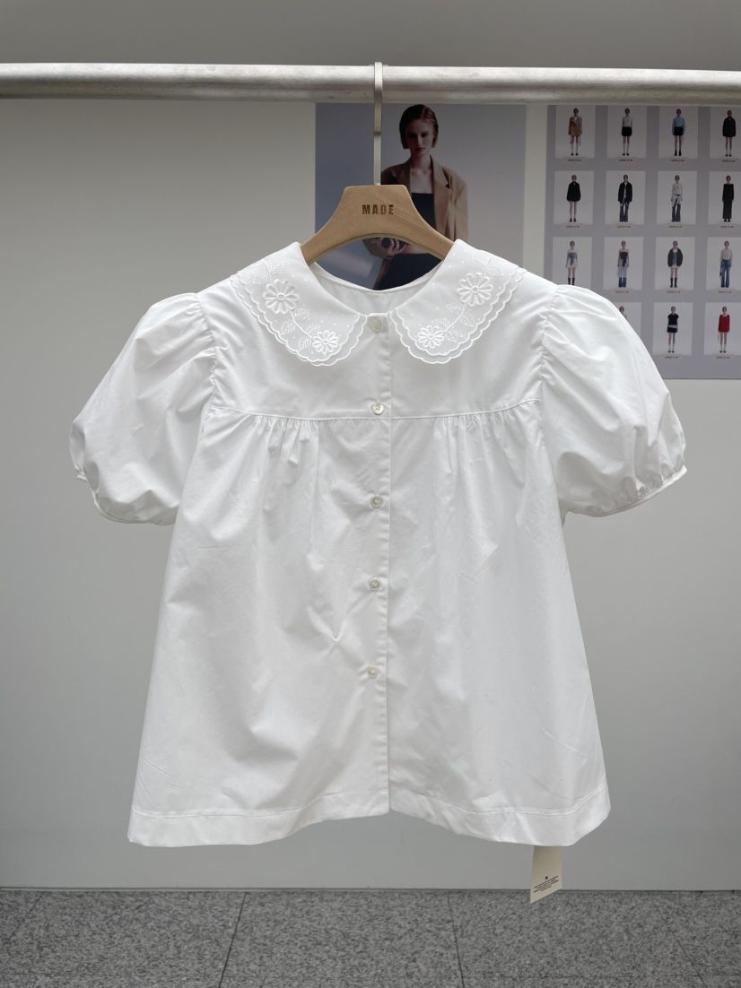 MADE-P東大門代購女士新款熱賣人氣推薦25春夏休閑襯衫蕾絲衫MADE-P襯衫/蕾絲衫