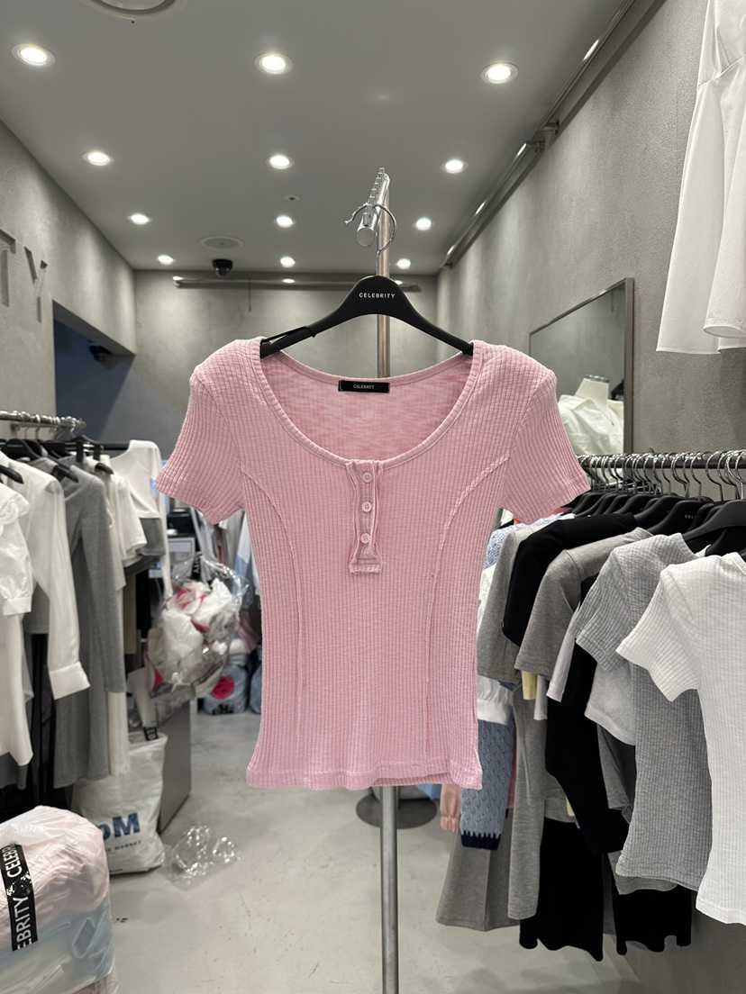 CELEBRITY-A東大門代購女裝新款25春夏熱賣時尚休閑職業T恤CELEBRITY-AT恤