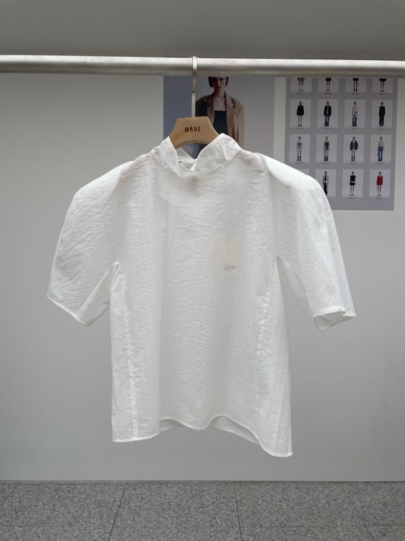 MADE-P韓國代購女士新品休閑推薦時尚25春夏職業襯衫蕾絲衫MADE-P襯衫/蕾絲衫