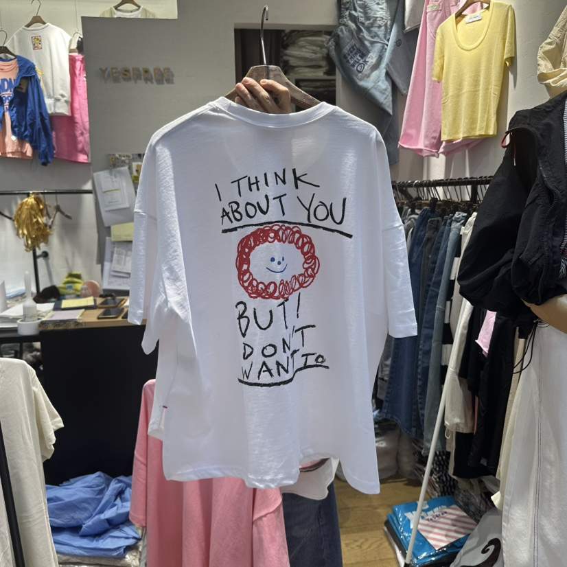 YESFREE直郵韓國代購㊣女裝新品熱賣人氣時尚休閑25春夏T恤YESFREET恤