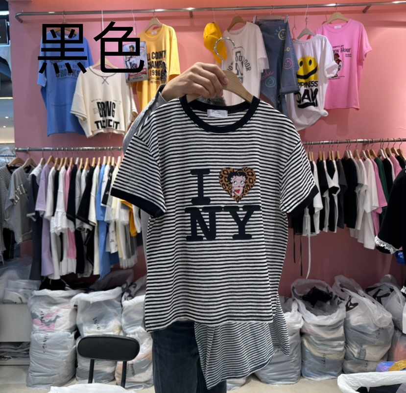 K STORY韓國直郵㊣女裝新款時尚人氣25春夏推薦休閑熱賣T恤K STORYT恤