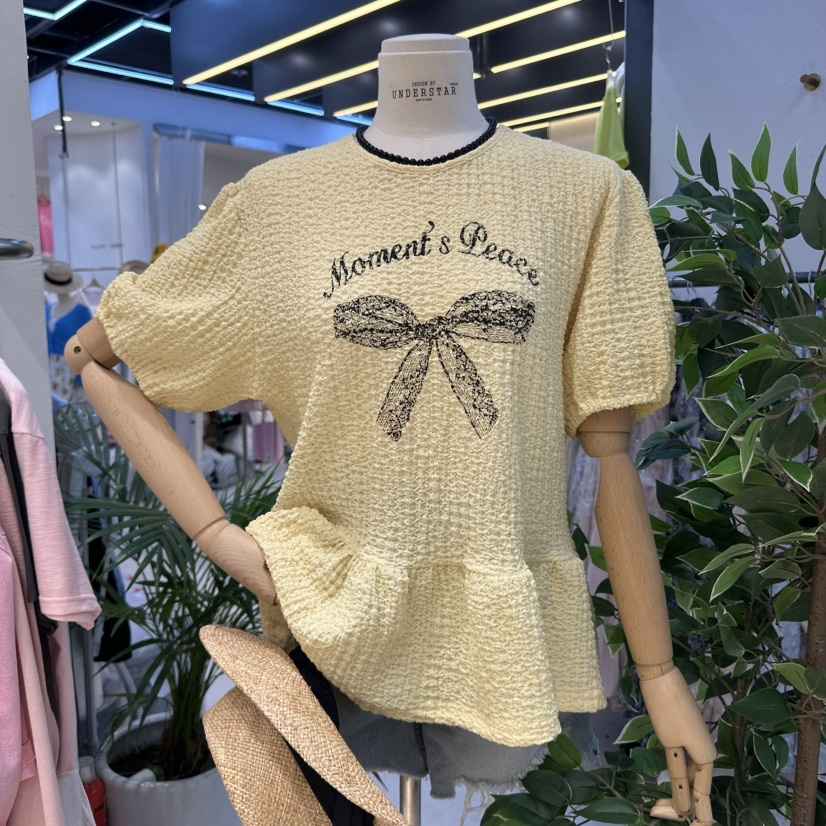 UNDERSTAR_VINTAGE韓國直郵㊣東大門實拍女裝新品25春夏T恤UNDERSTAR_VINTAGET恤