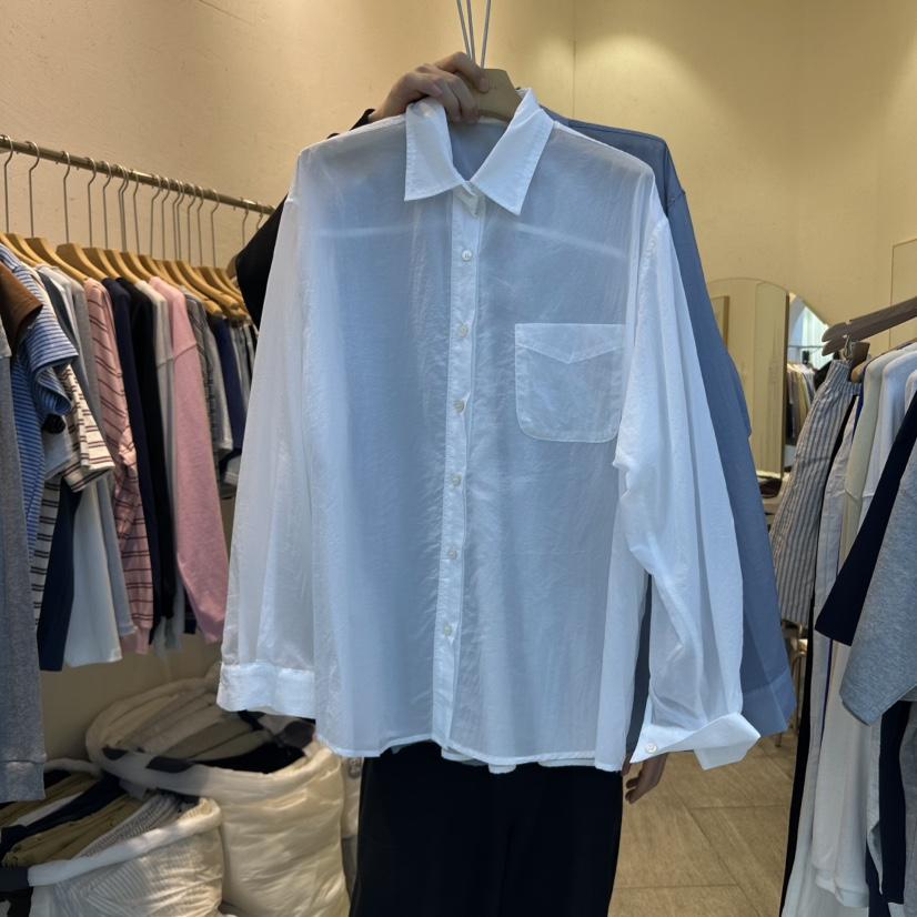 AND FLOYD韓國㊣直郵東大門代購女裝新品推薦襯衫蕾絲衫透明AND FLOYD襯衫/蕾絲衫