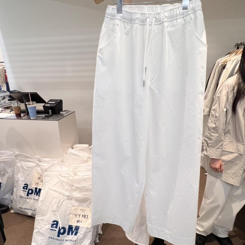 OBJECT直郵韓國代購㊣女裝新款推薦時尚25春夏休閑褲棉質紐扣OBJECT休閑褲