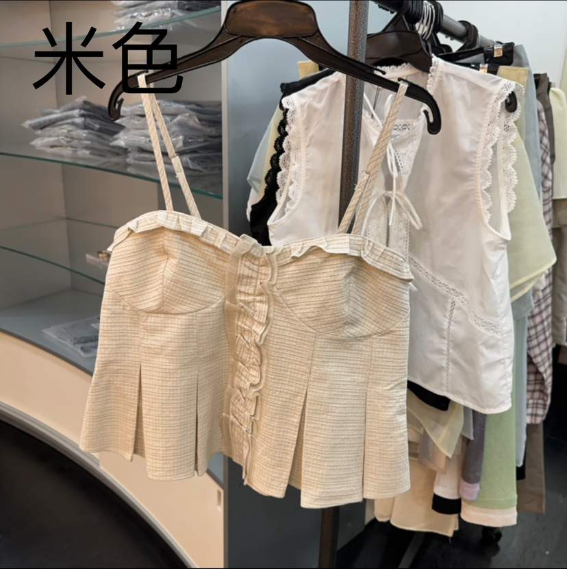 AIME HOPE MAKE韓國㊣直郵東大門代購女裝新品休閑吊帶背心AIME HOPE MAKE吊帶/背心