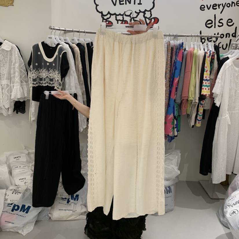 VENTI韓國直郵㊣女裝新款推薦休閑熱賣人氣25春夏休閑褲亞麻VENTI休閑褲