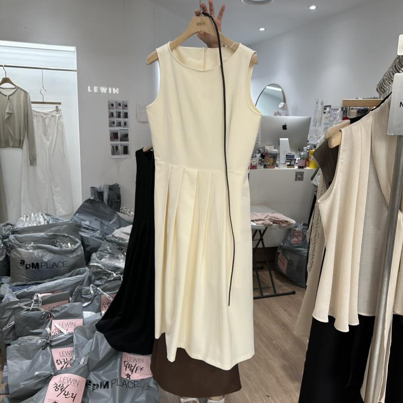 LEWIN韓國直郵㊣東大門實拍女裝新品時尚推薦25春夏連衣裙含腰帶LEWIN連衣裙