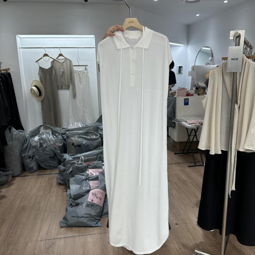 LEWIN韓國㊣直郵東大門代購女裝新品25春夏推薦連衣裙含腰帶LEWIN連衣裙