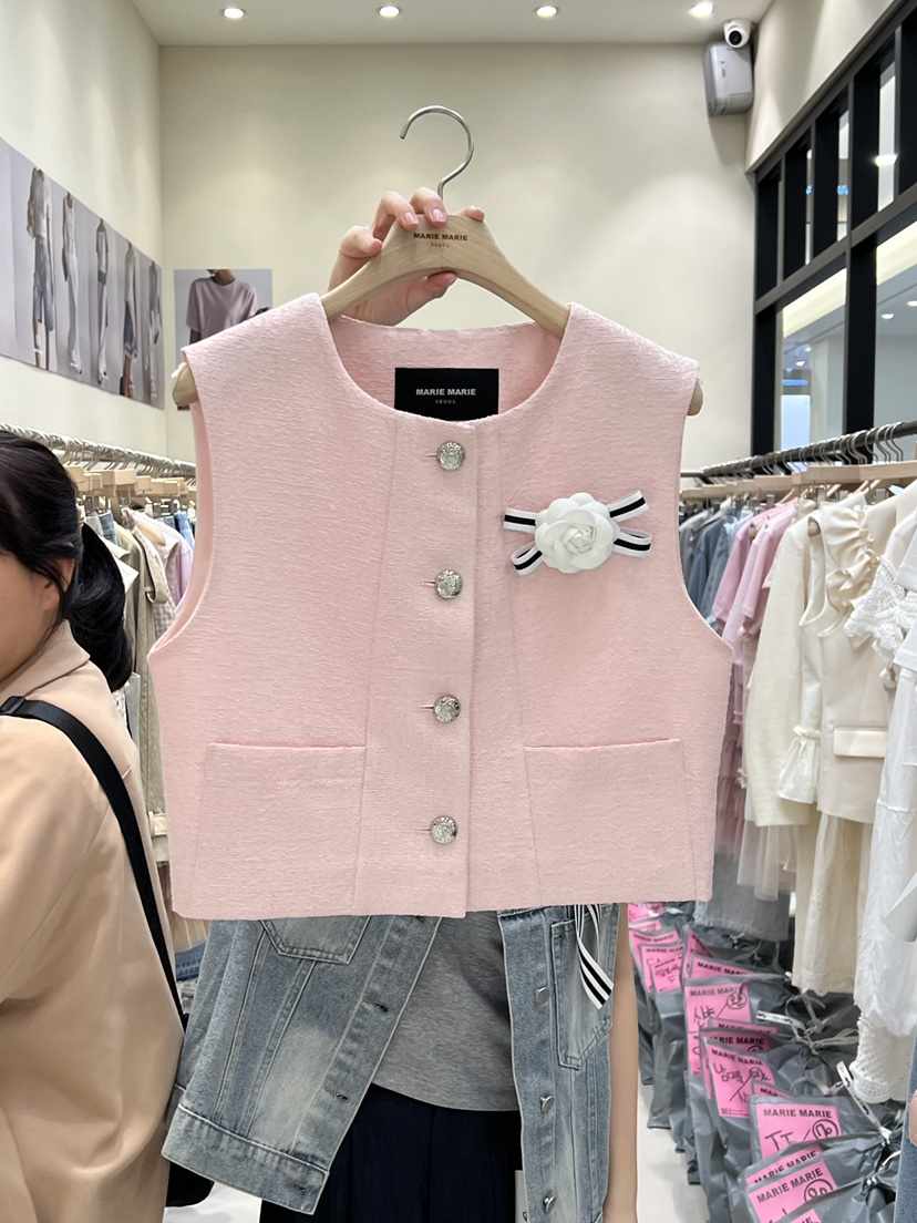 MARIE MARIE韓國直郵㊣女裝新品休閑熱賣人氣推薦時尚馬甲MARIE MARIE馬甲