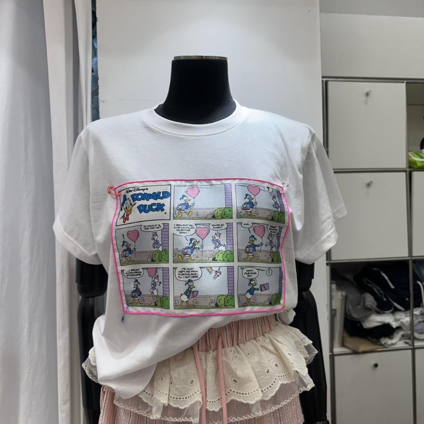 DE LINE直郵韓國代購㊣女裝新品休閑25春夏推薦熱賣人氣T恤DE LINET恤